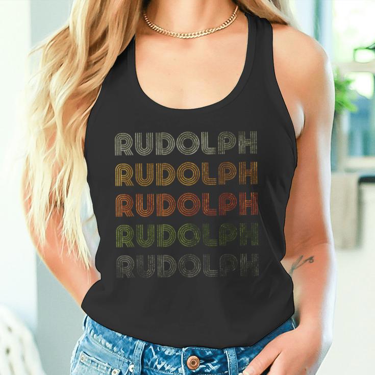 Love Heart Rudolph GrungeVintage Style Rudolph Tank Top