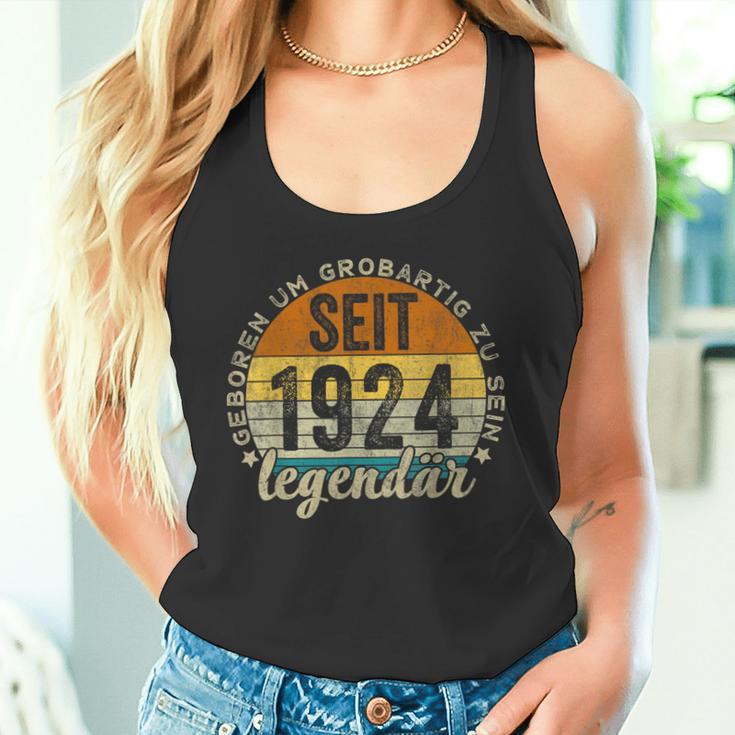 Lustiger 100 Geburtstag -Intage 1924 Geburtstag 100 Jahre Tank Top