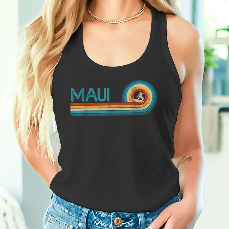 Maui Hawaiiintage Surfer Souvenir Surf Tank Top