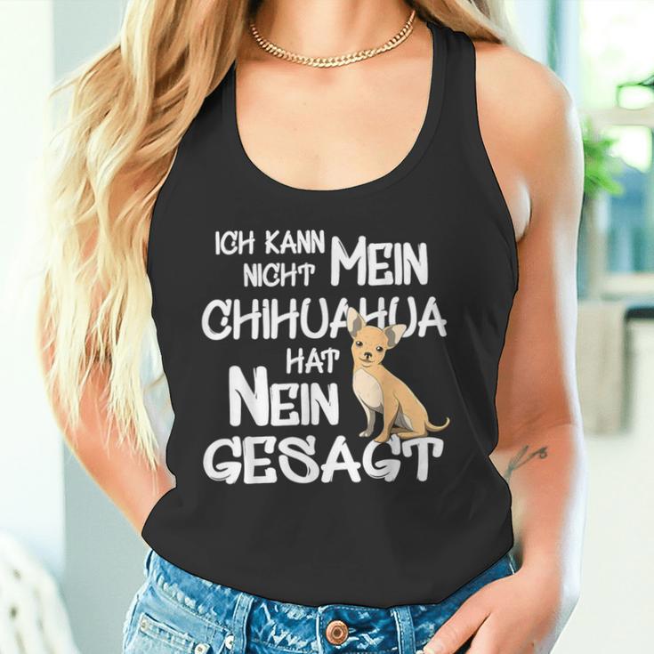 Mein Chihuahua Hat No Sagt Dog Holder Fun Tank Top