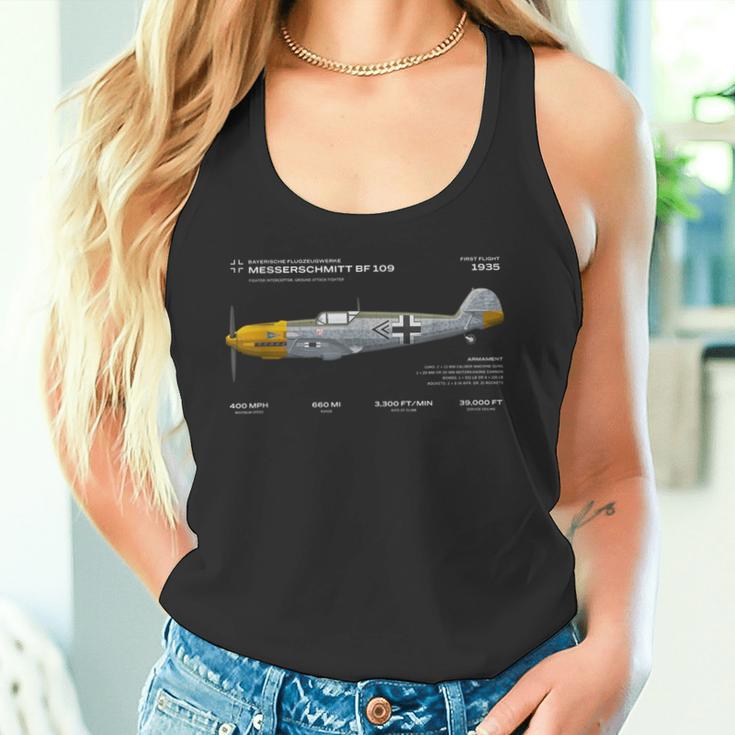 Messerschmitt Bf 109 Wwii Aeroplane Air Force Tank Top