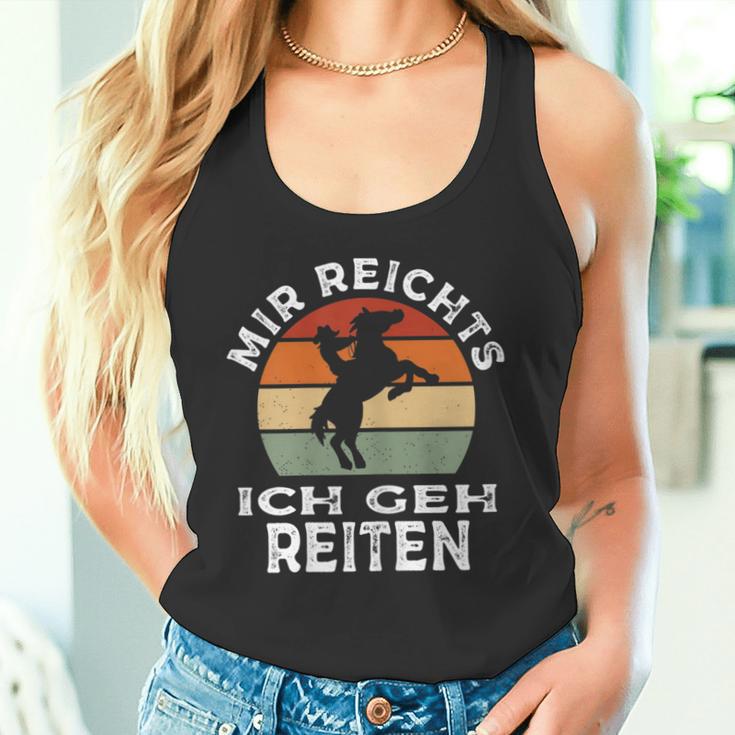 Mir Reichts Ich Geh Reiten Retrointage Rider S Tank Top