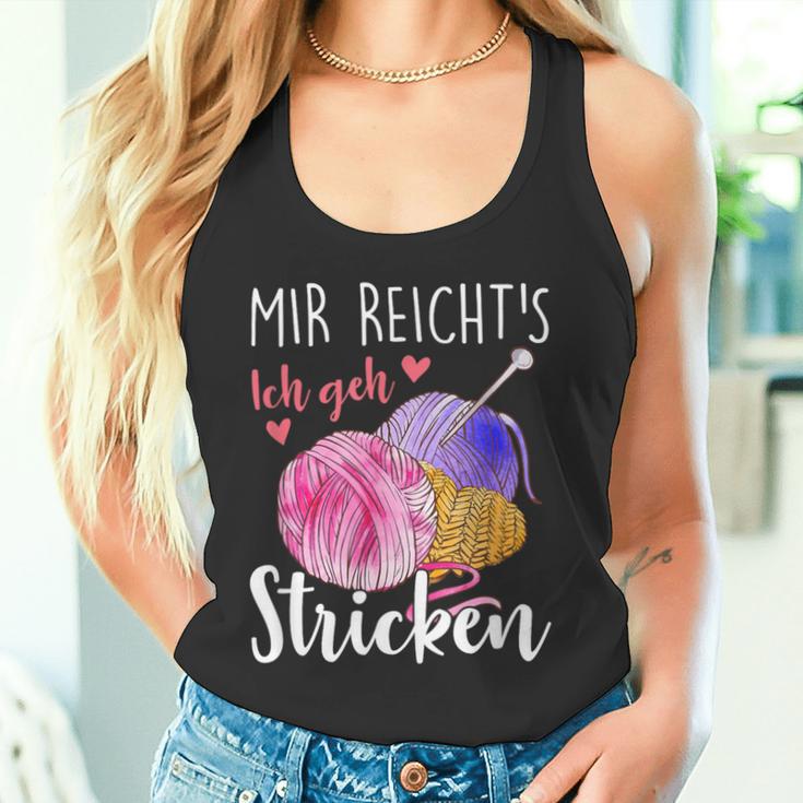 Mir Reicht's Ich Geh Stricken Tank Top