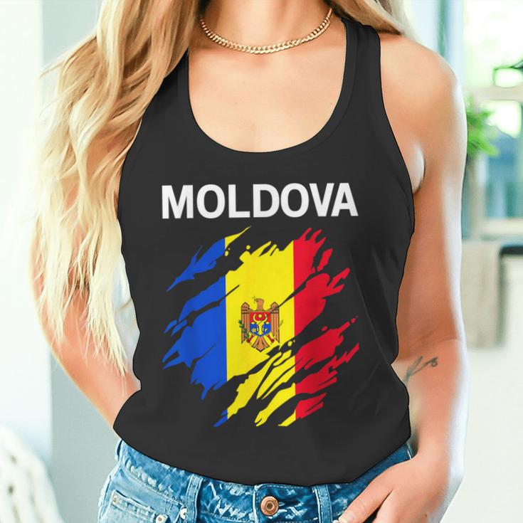 Moldova Flag Tank Top