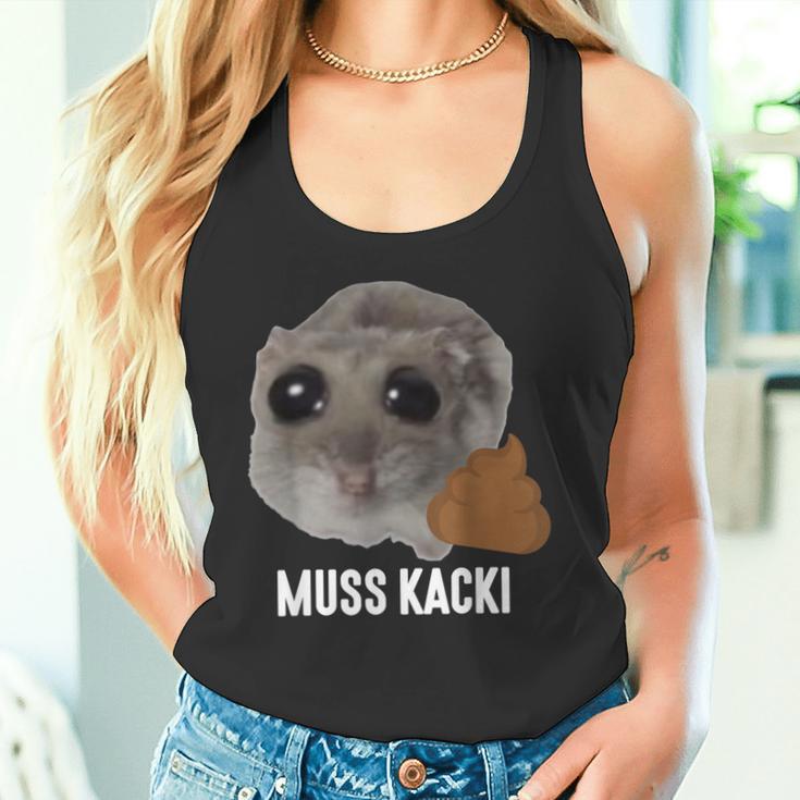 Muss Kacki Sad Hamster Meme Aus Dem Weg Muss Kacken Kaka Tank Top