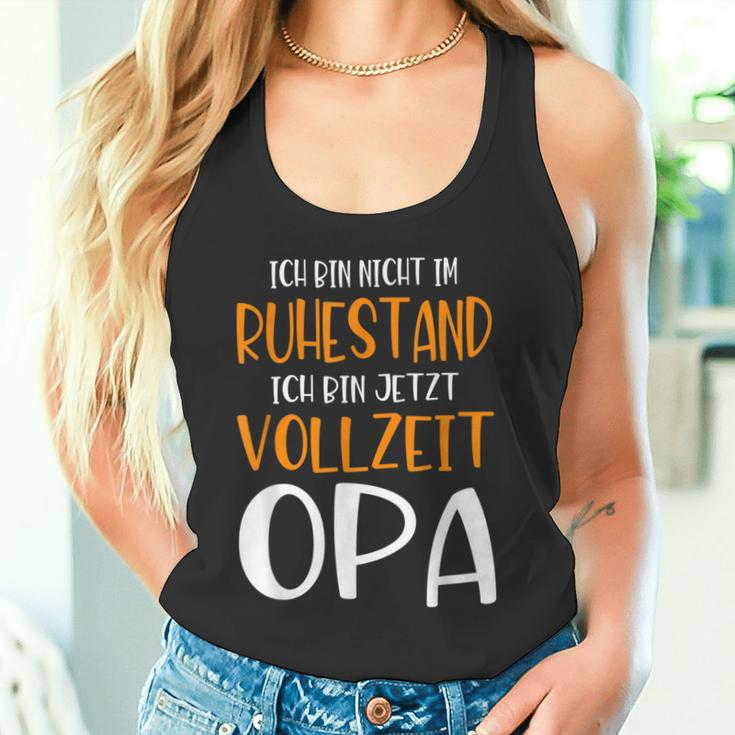 Nicht Im Ruhestandollzeit Opa Pensionation Pensionation Pensioner Tank Top