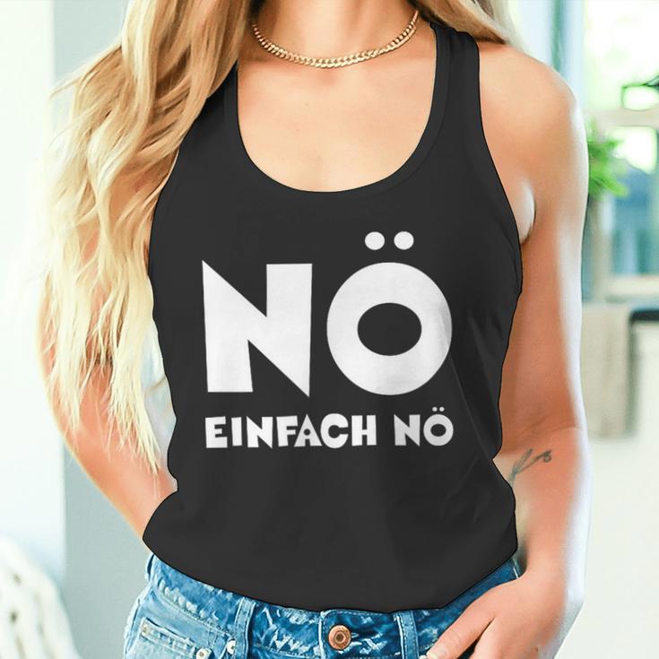 Nö Einfach Nö Slogan Nager Office Fun & School Tank Top