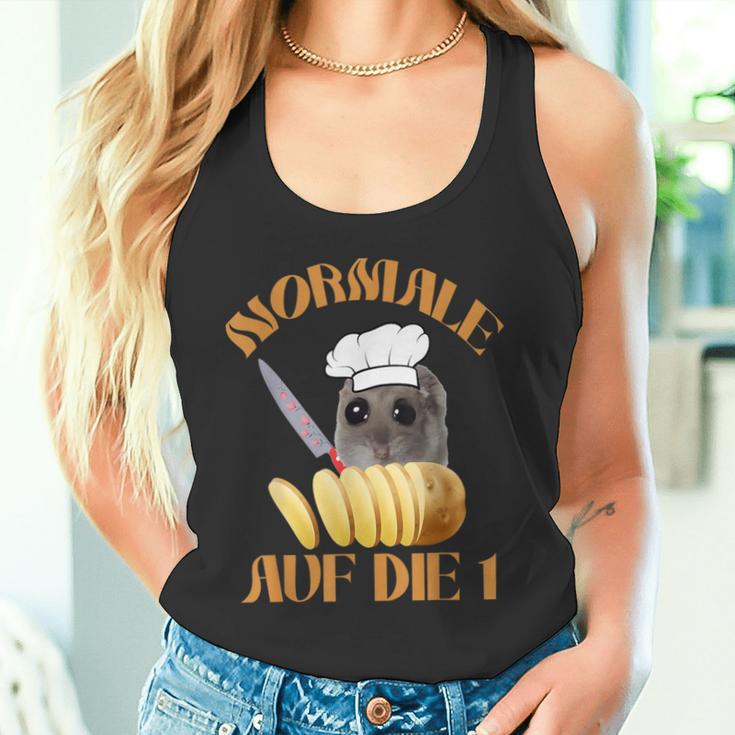 Normale Potatolen Auf Die 1 Sad Hamster Chef Tank Top