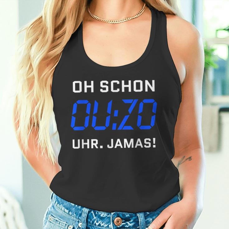 Oh Schon Ouzo Watch Jamas Slogan Alcohol Greek Ouzo Tank Top