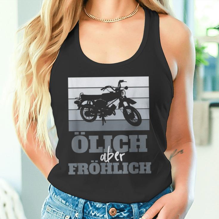 Ölich Aber Fröhlich Simson Ddr Moped Two-Strokeintage Tank Top