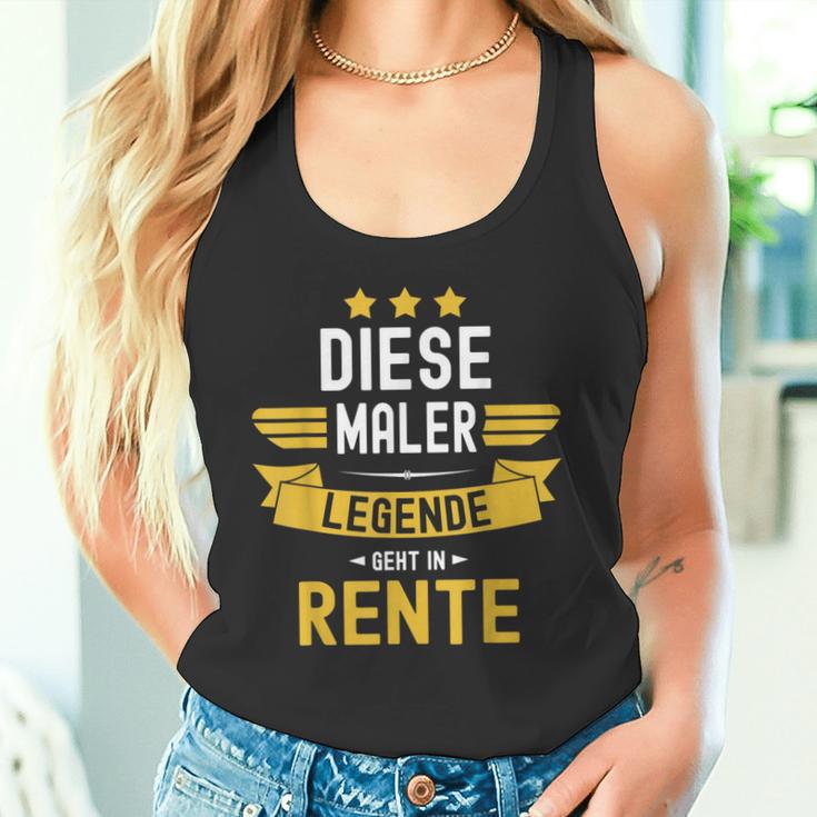 With Painter Pensioner Dese Legende Geht In Rente Tank Top