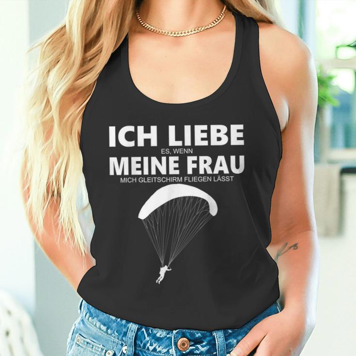 Paragliding Paragleiten Gliding Sail Tank Top