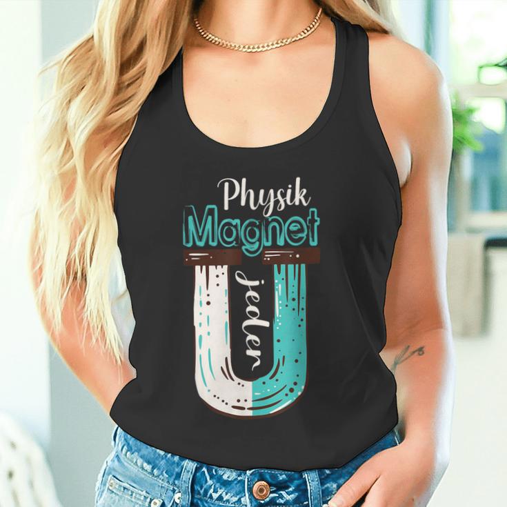 Physics With Magnet Much Nicht Jeden Physicker Physics Student Tank Top