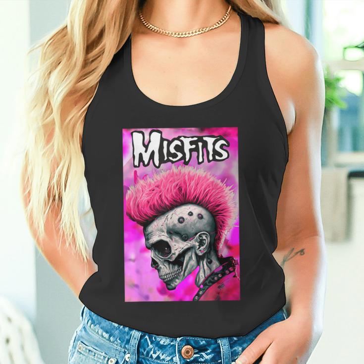 Pink Misfits Skull Fanart Tank Top