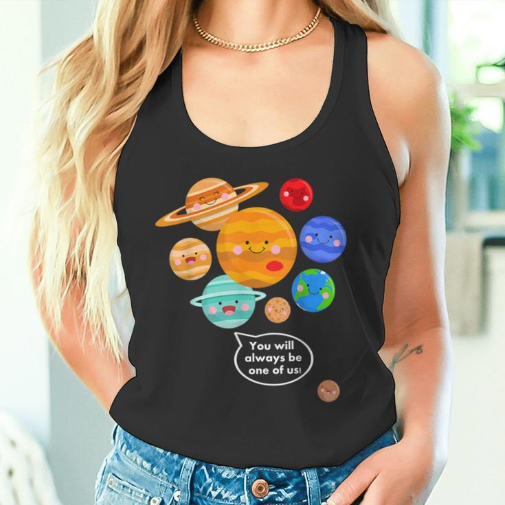 Pluto Planet Cartoon Planets Never Forget Pluto S Tank Top