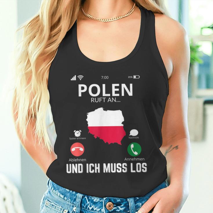 Polen Calls And I Must Go Poland Flag Tank Top