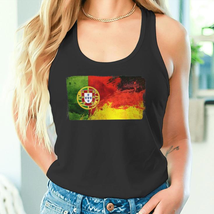 Portugal Deutschland Fusion Football Sport Competition Friends Tank Top