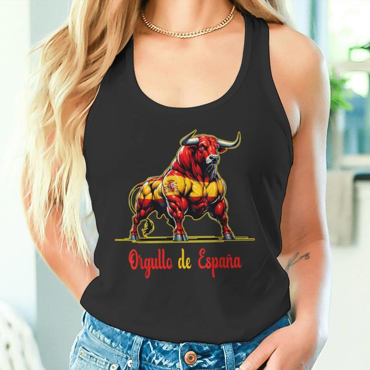 Proud Of Spain Bull Flags Español Pamplona Tank Top