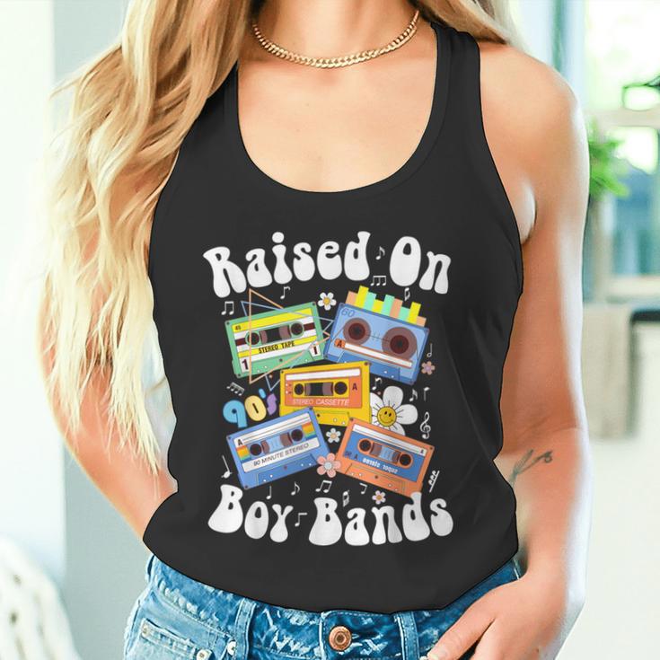 Raised On 90S Boy Bands Cassette Tape Retro Tank Top