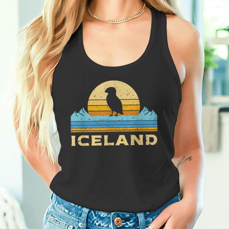 Retro Island Puffin Icelandic Bird Puffin Tank Top