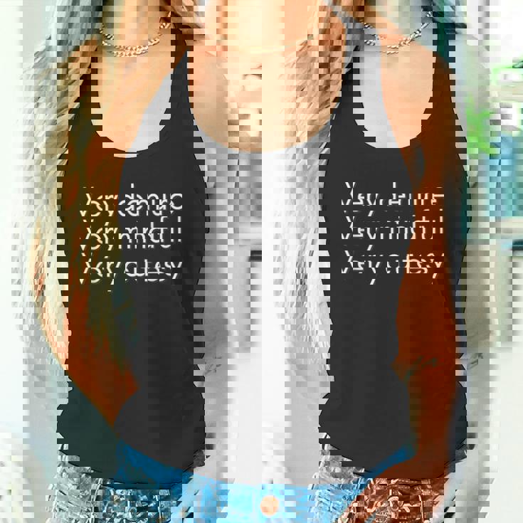 Retroery Demure -Very Cutesyery Mindfulery Considerate Canotta