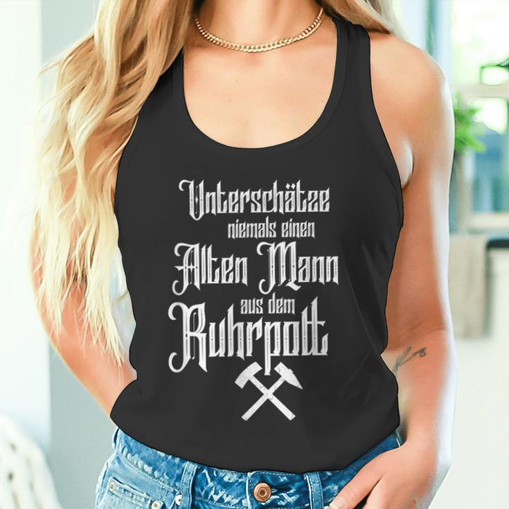 Ruhrpott Quote Ruhrgebiet City Sayings Zeche Kohle Mining Tank Top