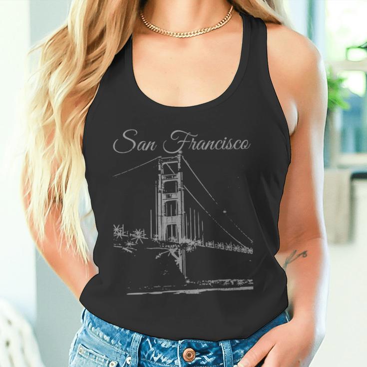 San Francisco Golden Gate Bridge California Usa Souvenir Tank Top