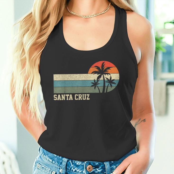 Santa Cruz Ca California Retro Surfing Tank Top