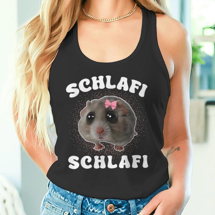 Schlafi Schlafi Sad Hamster Meme Hamster Sleep Sleep Tank Top