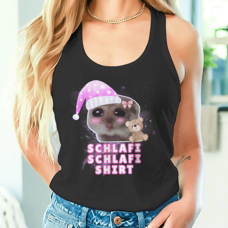 Schlafi Schlafi Sad Hamster Meme Tank Top