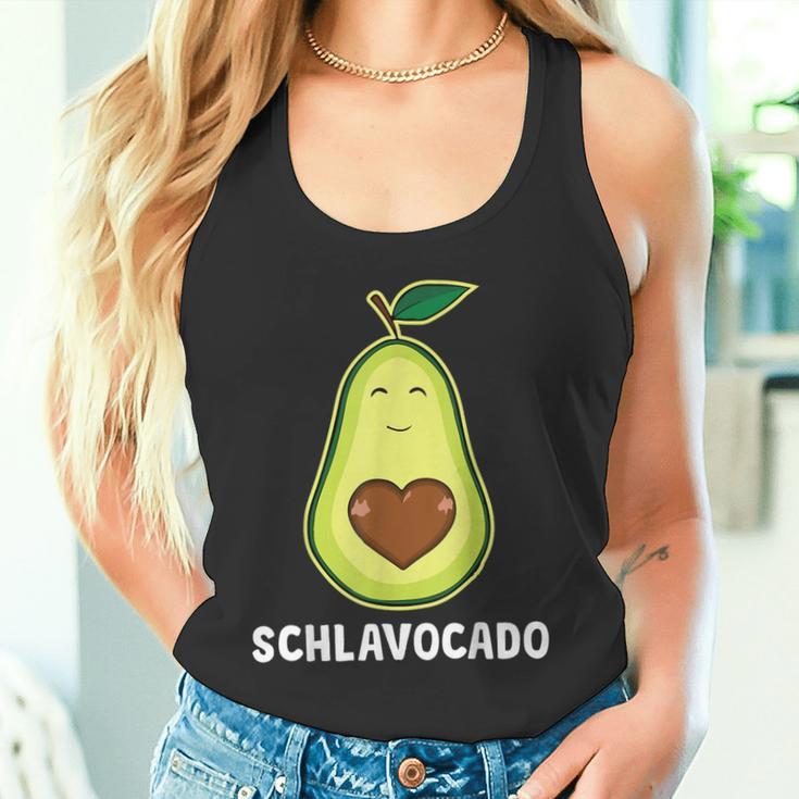 Schlavocado Avocado Pyjamas Sleep Outfit Pyjamas Heart Tank Top