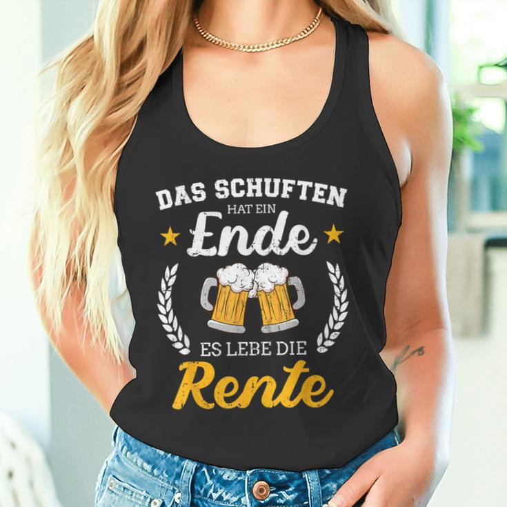 Schuften Hat Eine Ende Es Lebe Rente Für Rentner Ruhestand Tank Top