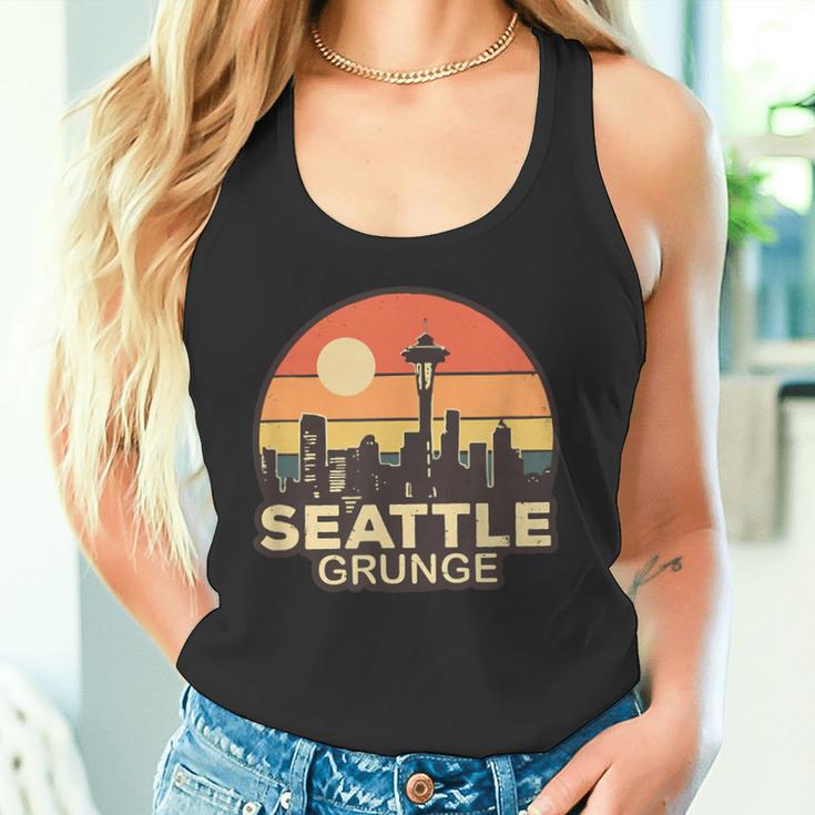 Seattle Grungeintage Skyline Tank Top