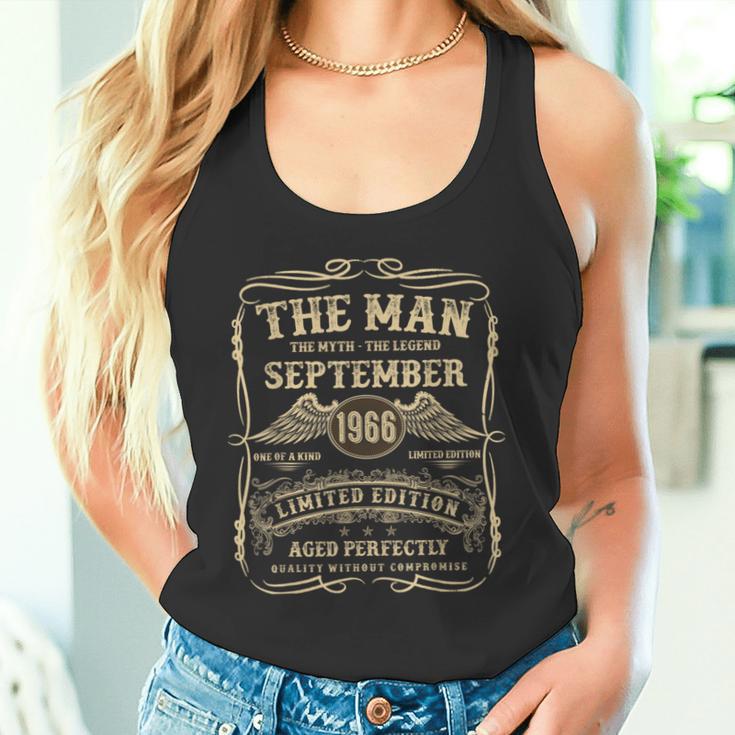 September 1966 58 Jahre Alt Geburtstagsgeschenke Für Männer 58 Geburtstag Tank Top