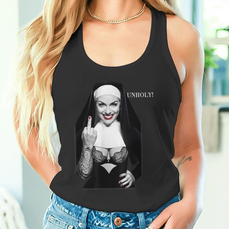 Sexy Nun Middle Finger Tank Top