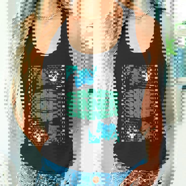 Sinner Sad Aesthetic Edgy Streetwear Canotta