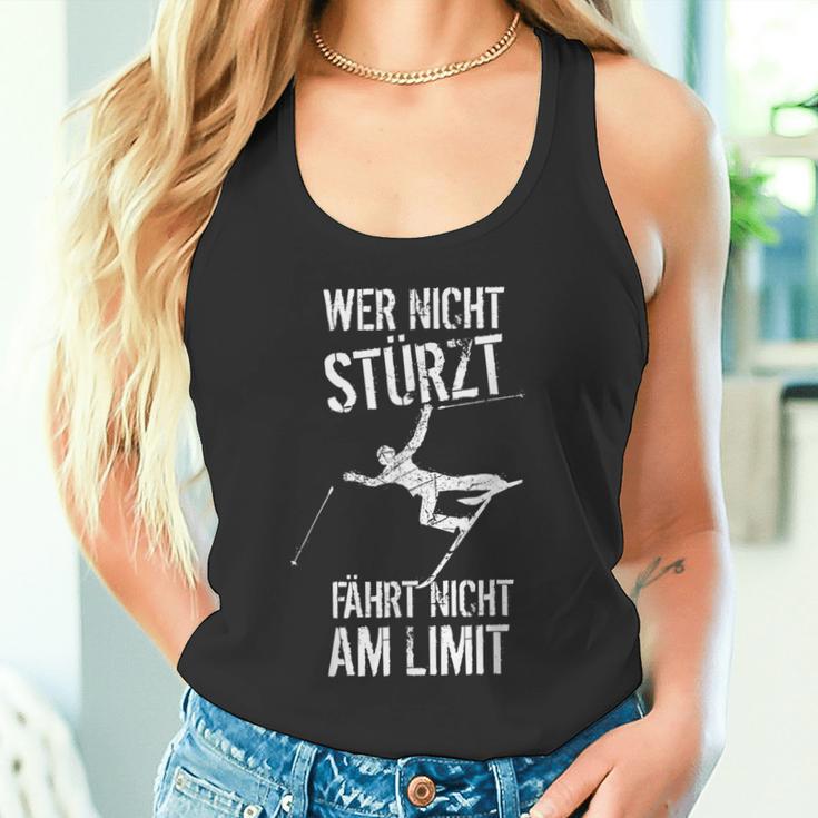 Skiing Apres Ski Slogan Hobby Skier Tank Top