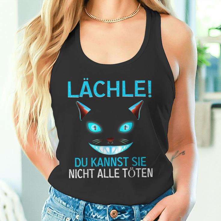 Smile Du Kannst Sie Nicht Alle Köten Cheshire Cat Tank Top