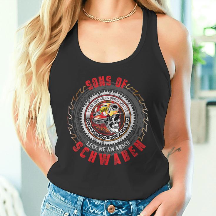 Sons Of Schwaben Home Freedom Exit Street Motorcycle Tank Top