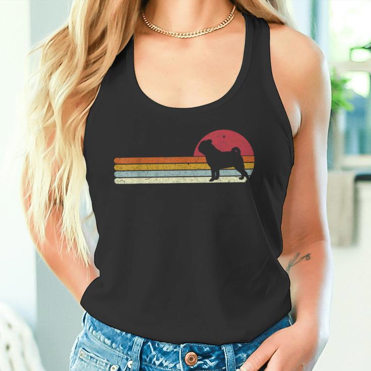 Sunset Distressed Pug Carlin Carlino Dog Holder Tank Top