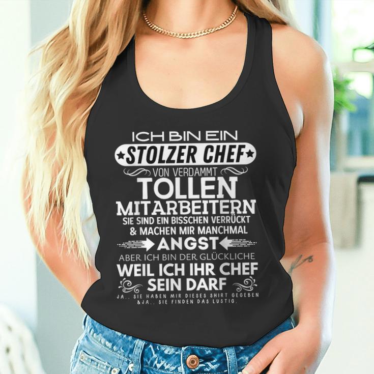 Super Chef Ich Bin Ein Stolzer Chefon Tollen Mitarbeitern Tank Top