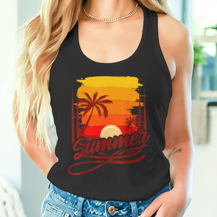 Surfer Beach Sea Retro Summer Fernlust Tank Top