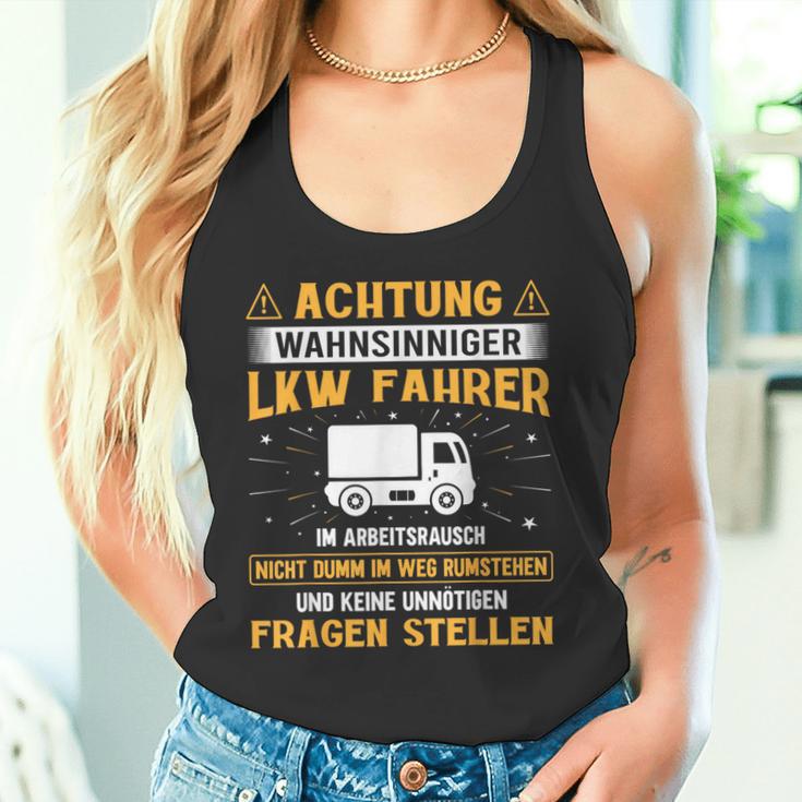 Truck Driver Achtung Insane Truck Driver Tank Top