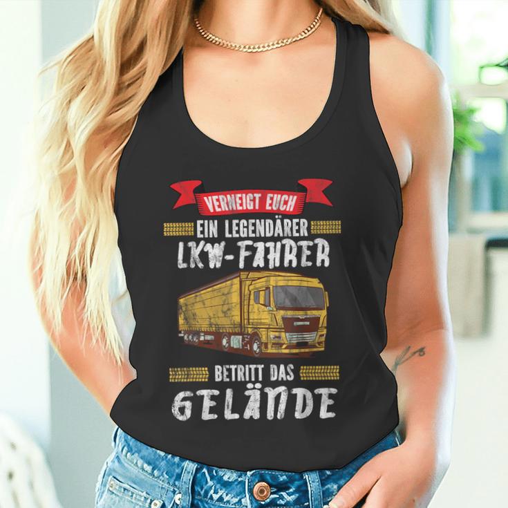 Trucker A Legendary Truck Driver Betritt Das Gelände Truck Tank Top