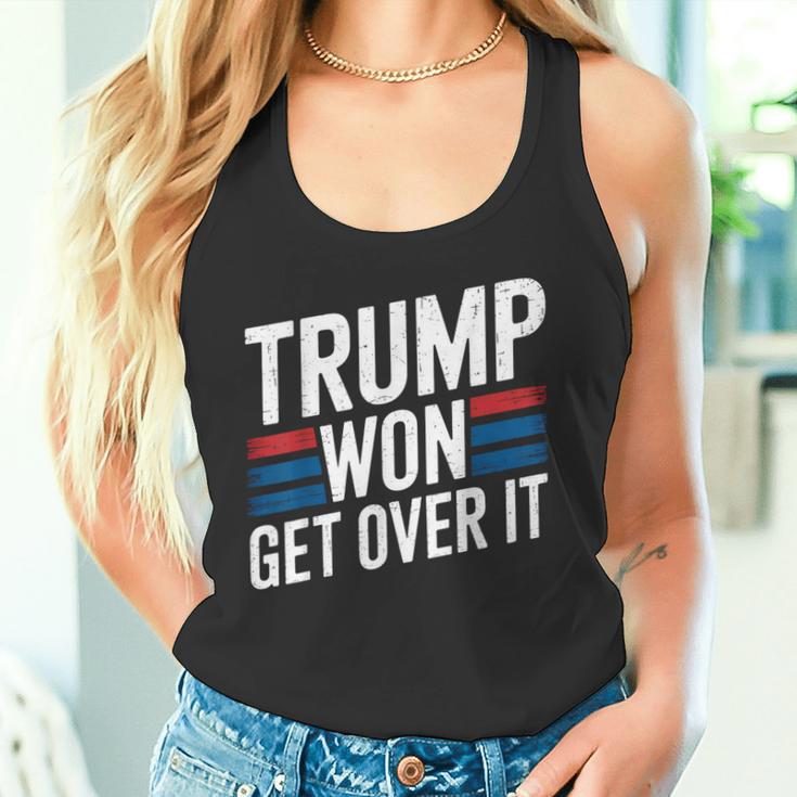 Trump Hat Gewonnen Komm Darüber Hinweg Lustig Trump 2024 Tank Top