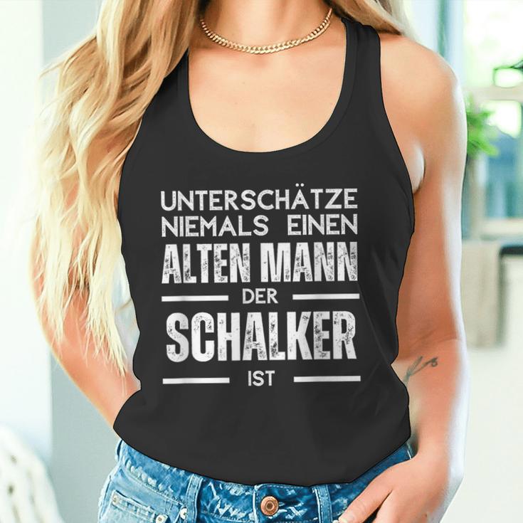 Unterschätze Niemals Einen Alten Mann Schalker Tank Top