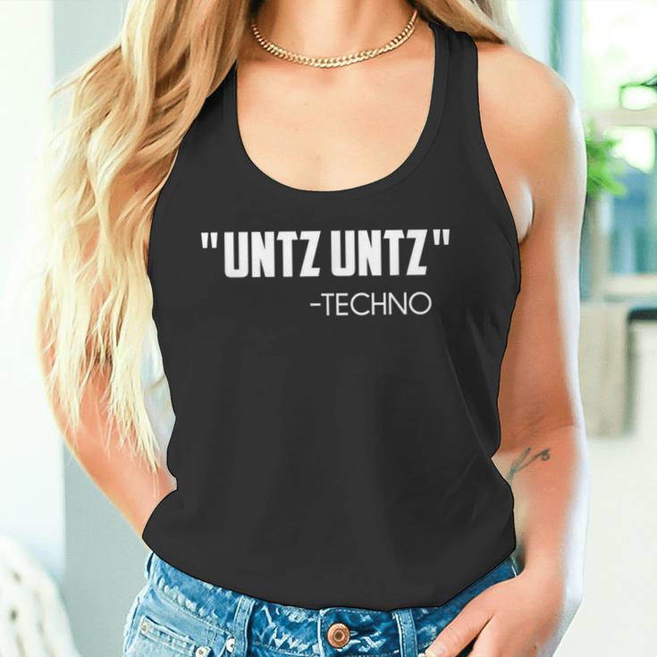 Untz Untz Techno Rave Ballers Party Quote Tank Top