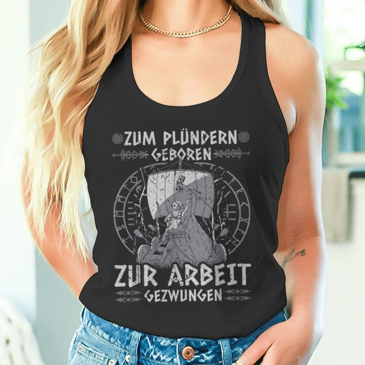 Viking Warrior Saying Zum Plündern Geboren Norseiking Tank Top