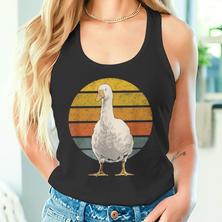 Vintage Goose Sunset Retro Goose Tank Top