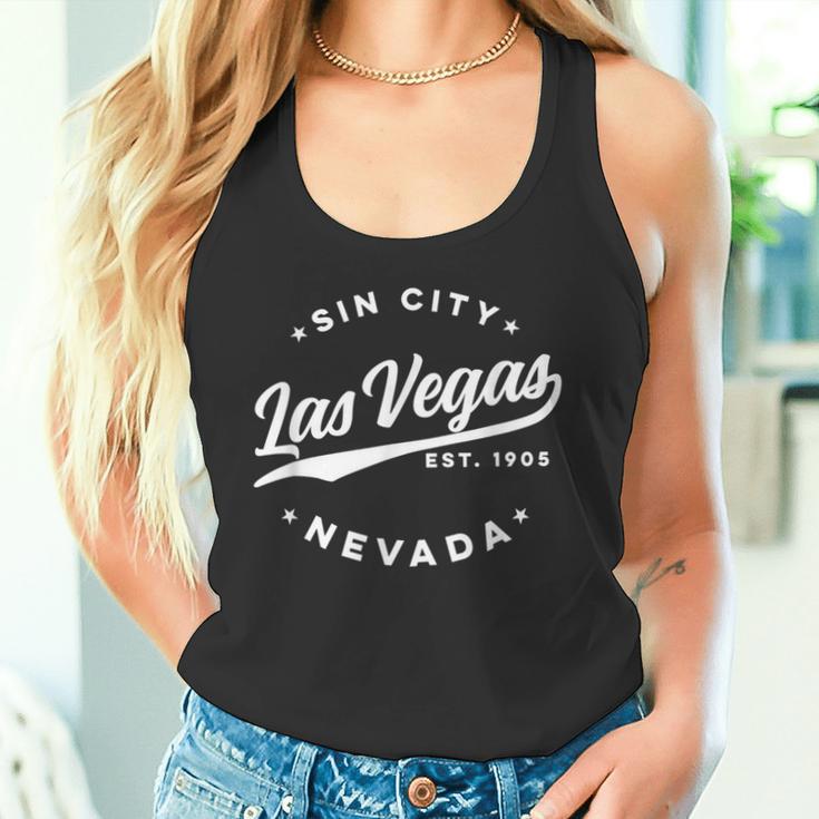 Vintage Lasegas Sin City Nevada Text Tank Top